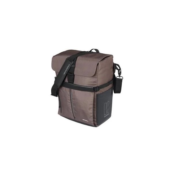 Fietsschoudertas Basil Move MIK studs 14 liter 14 x 24 x 34 cm - bruin