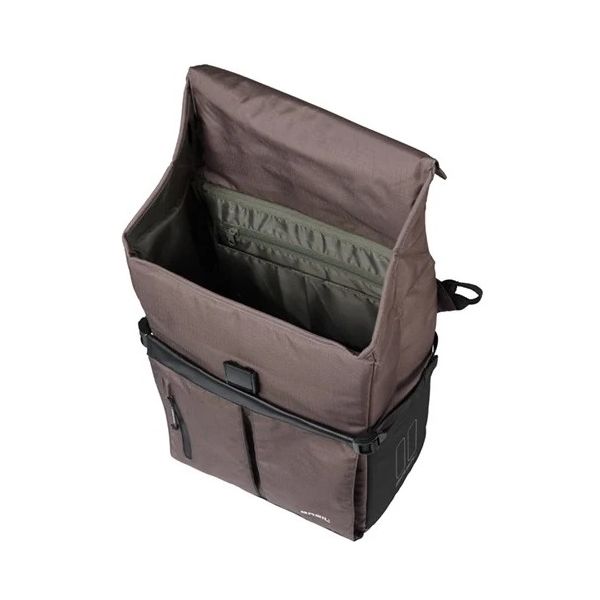 Fietsschoudertas Basil Move MIK studs 14 liter 14 x 24 x 34 cm - bruin