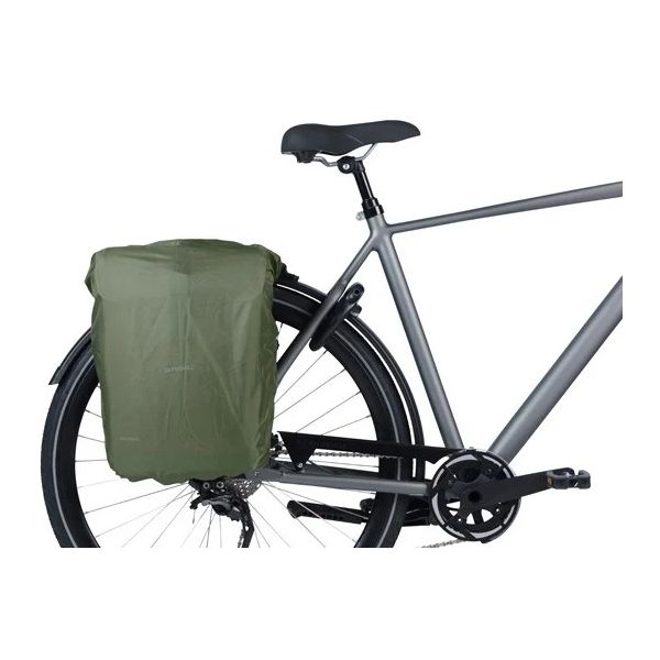 Dubbele fietsas Basil Move 30 liter 16 x 27 x 38 cm - bruin