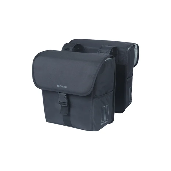 Basil Dubble fietstas Basil GO 32 liters - zwart