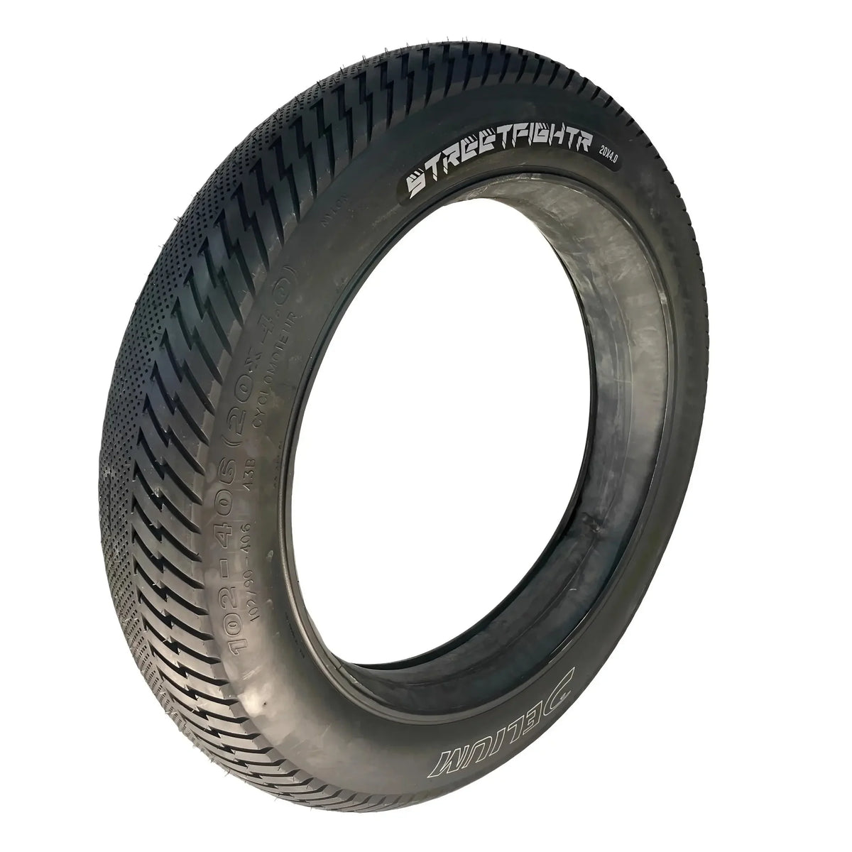 BUITENBAND 20X4.00 100-406 DELI STREETFIGHTER FATBIKE ZWART + R