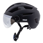 Mirage E-bike helm - 55-58cm - NTA8776 - speed pedelec - LED - Fidlock - vizier - mat zwart