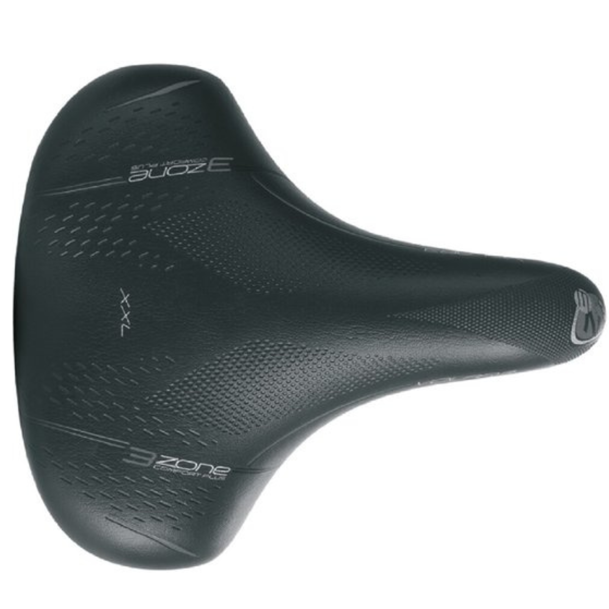 Zadel Selle Bassano - Fietszadel - Volare 3-zone Big City XXL - zwart