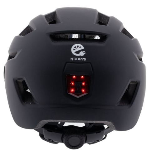 Mirage E-bike helm - 55-58cm - NTA8776 - speed pedelec - LED - Fidlock - vizier - mat zwart