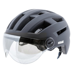 Mirage E-bike helm - 55-58cm - NTA8776 - speed pedelec - LED - Fidlock - vizier - mat zwart