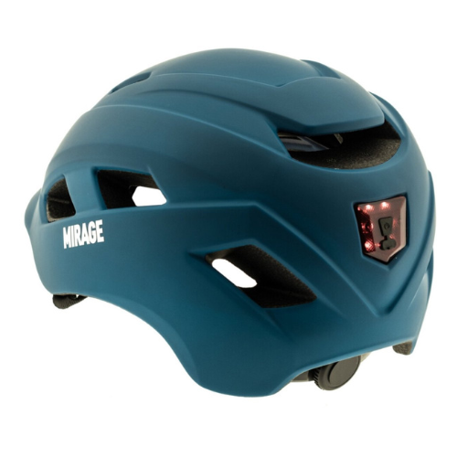 Mirage City/E-bike helm 55-58cm - Fidlock - LED - mat blauw - fietshelm