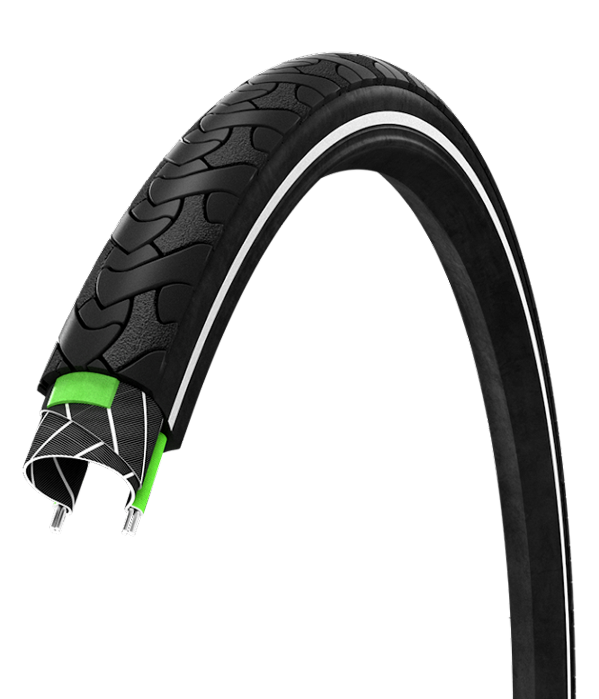 BUITENBAND 28" URBAN PROOF RECYCLED 3MM ZWART+R 37-622 30 TPI
