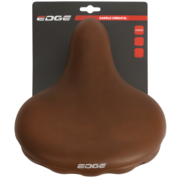 Fietszadel Edge Urban XL - mat donkerbruin