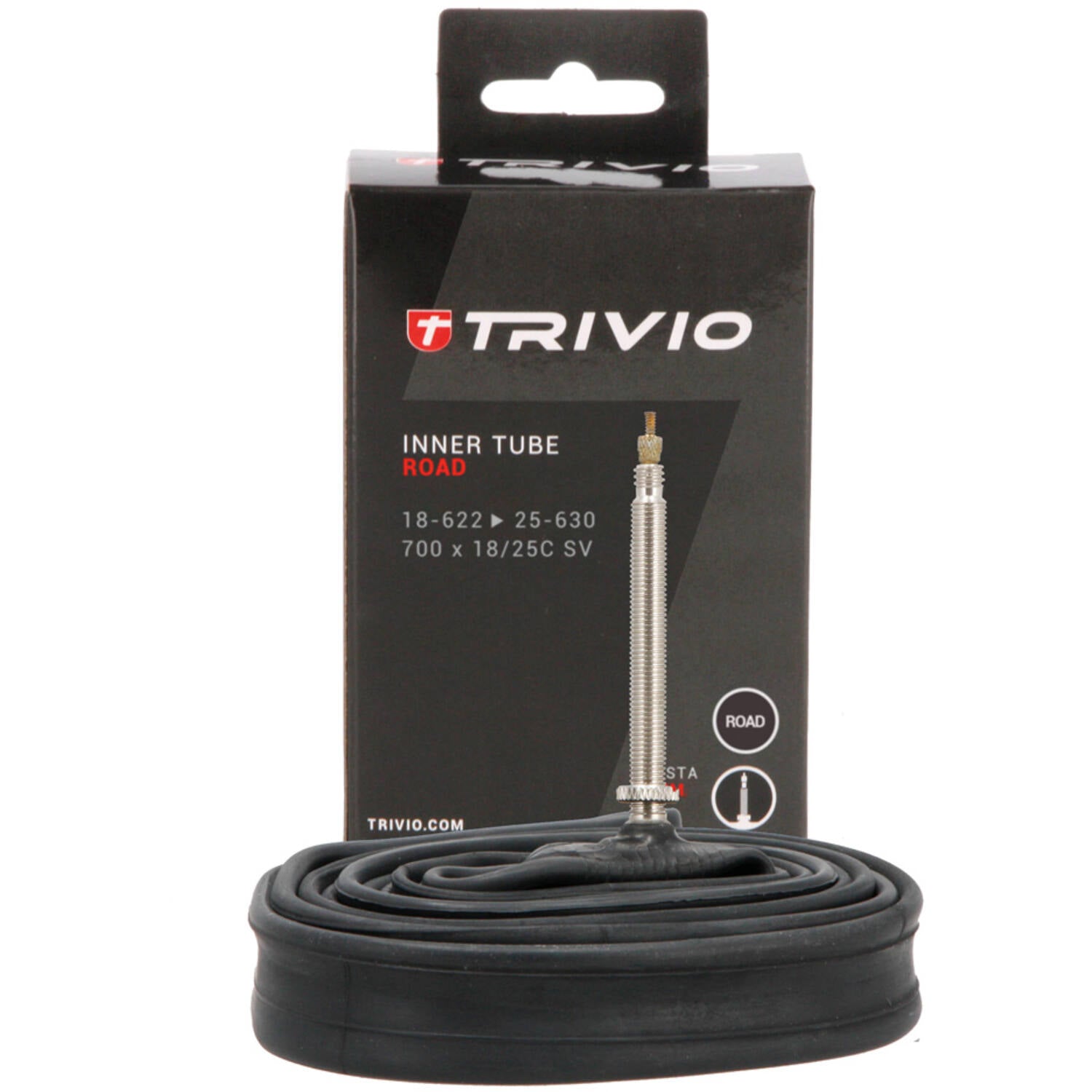 Trivio binnenband 700x18/25C met 60mm Presta ventiel verpakking