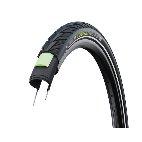 Buitenband Schwalbe Energizer Plus GreenGuard 28 x 1.50  40-622 mm - zwart met reflectie