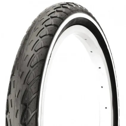 BUITENBAND 16X1.75 DELI ZWART + WITTE BIES 47-305