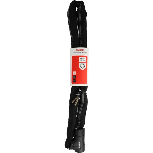 Kettingslot Simson Bold ART2 120 cm - zwart