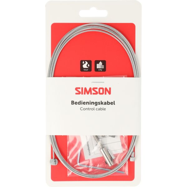 Trommelrem binnenkabel Simson universeel RVS - zilver