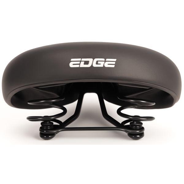 Fietszadel Edge City Retro - zwart